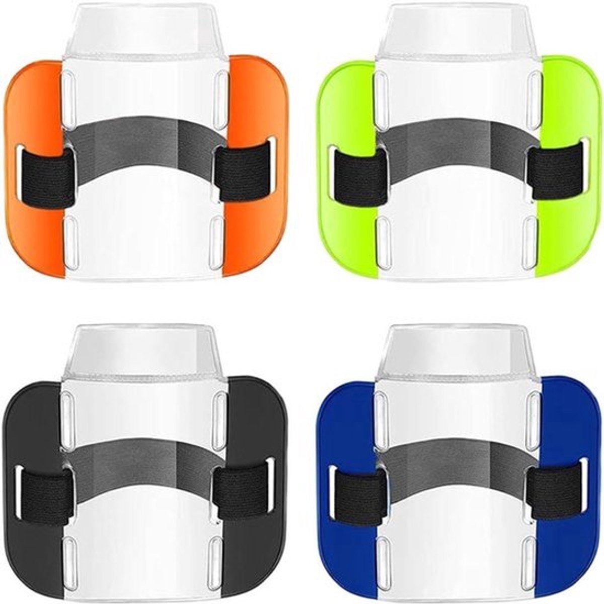 Verstelbare arm badgehouders - Set van 4 stuks