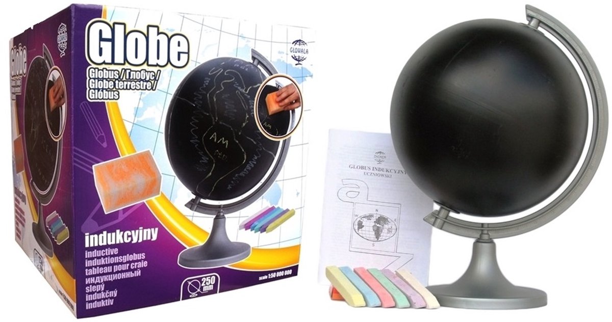 Interactieve Wereldbol 250mm - Leer & Speel met Krijt