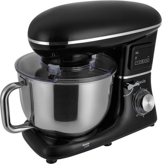 Keukenmachine - Deegmachine Mixer - Bakken en Koken - LCD Timer - 62 L - Zwart — afbeelding 2