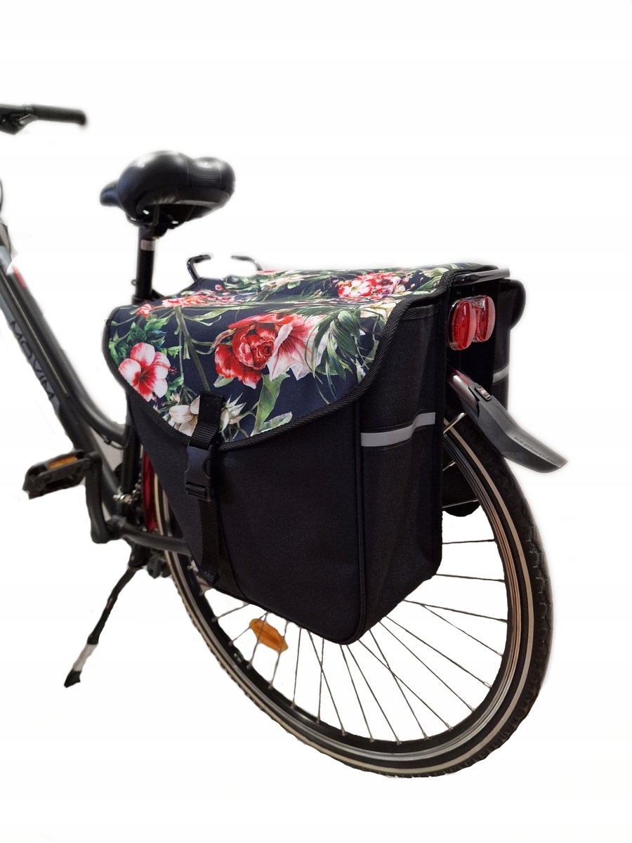 Waterdichte Fietstas Bagagedrager 25L - Zwart