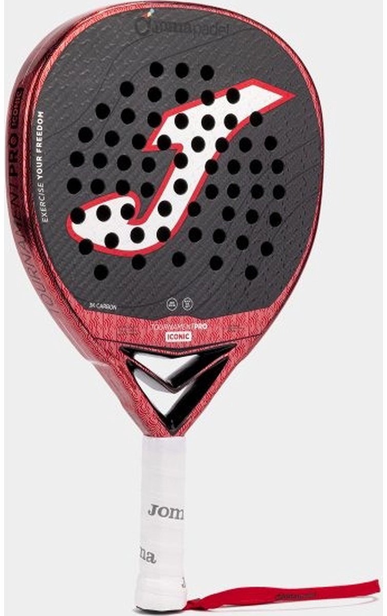 Joma Tournament Pro Iconic Padelracket - Rood / Zwart | Maat: UNI