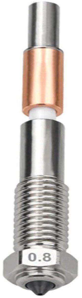 3D printer nozzle 0.8mm - bimetalen constructie - hoge doorstroming - ideale printkwaliteit - ShopVlot