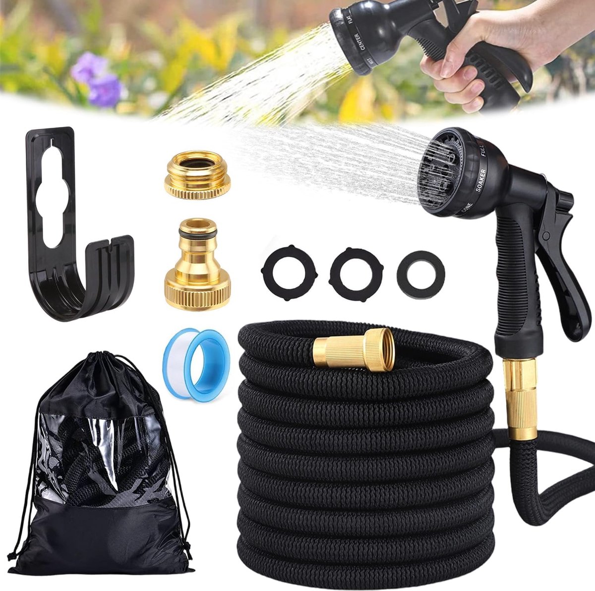 Kraanverdeler 3/4 inch - 2-weg Y-verdeler - met afsluitkleppen - ideaal voor tuin en wasmachine - ShopVlot