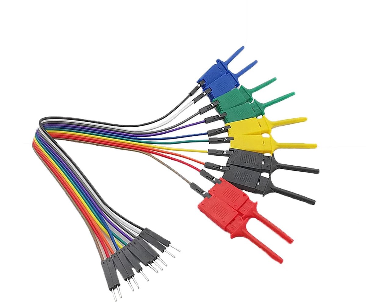 Testkabels 30cm - 10-delige set - 5 kleuren - Voor logische analyse en testen - ShopVlot