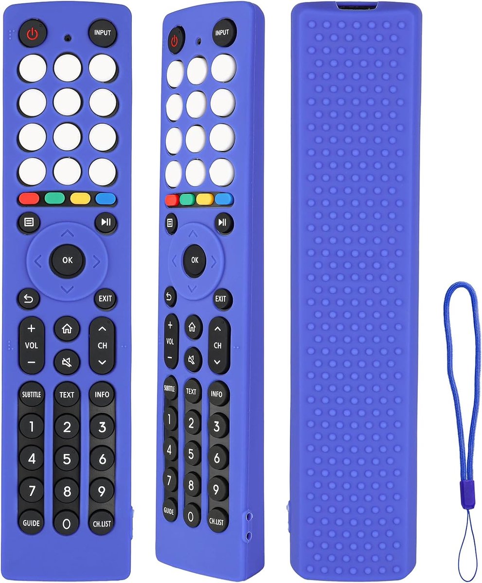 Afstandsbediening hoes - silicone - schokbestendig - bescherming voor Hisense TV - ShopVlot