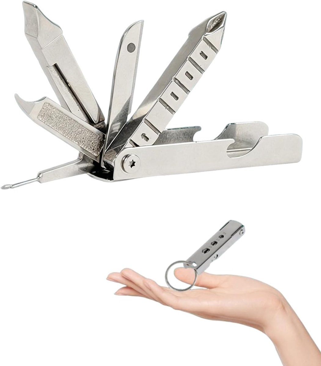 Simkaartverwijderaar met reinigingsborstel - aluminium mini-set - zilverkleurig - ideaal voor smartphones en tablets - ShopVlot