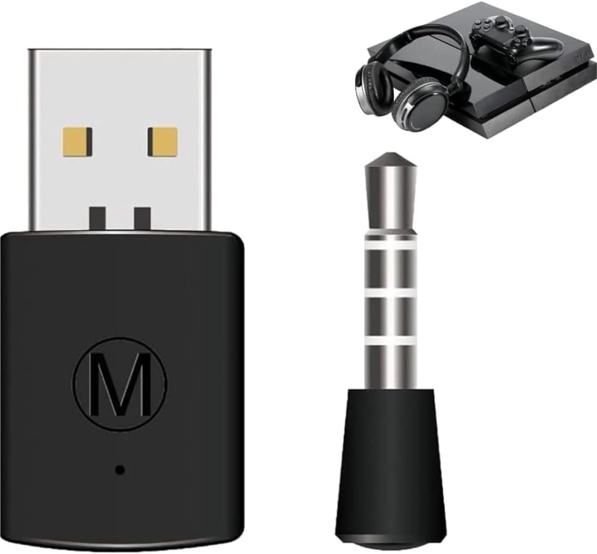 Bluetooth adapter voor PS4 - mini USB Bluetooth 4.0 dongle - zender en ontvanger - ideaal voor Bluetooth headset - ShopVlot