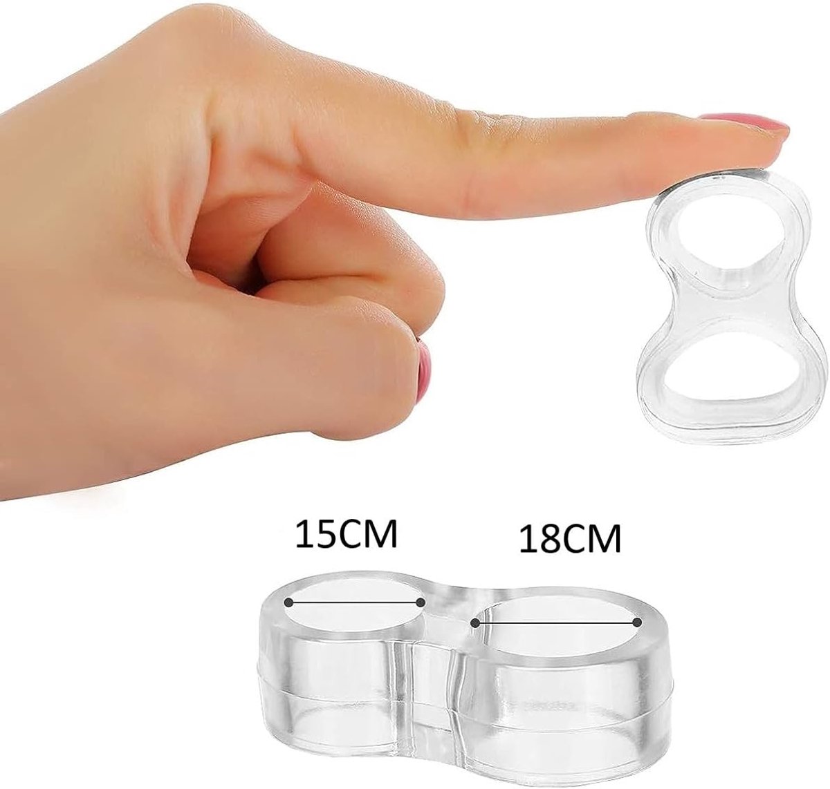 Deurstopper set van 10 - Transparant silicone - Bescherming tegen wandbeschadiging - Eenvoudig te installeren - ShopVlot