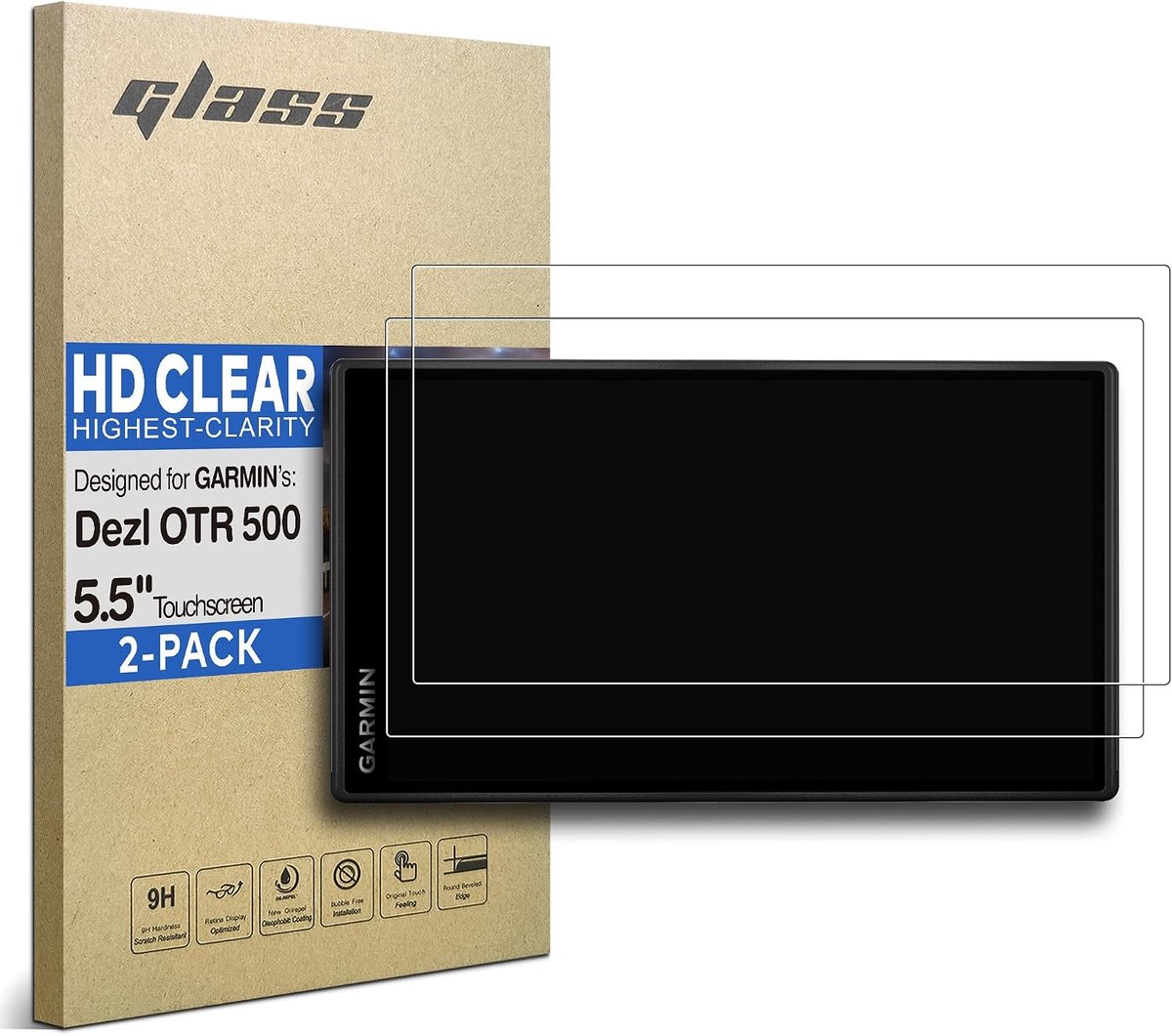 Gehard glas beschermfolie 5,5 inch - 2-pack - HD clear - Bescherming tegen krassen - ShopVlot