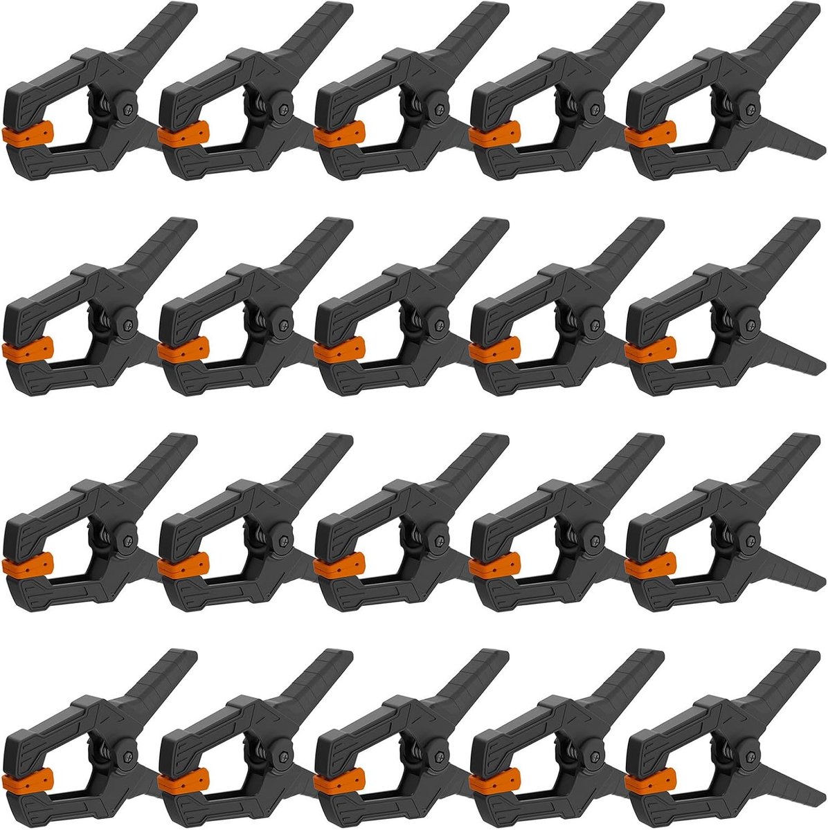 veerklemmen set van 20 - 9 cm - kunststof - sterke grip voor zwembadzeilen - ShopVlot