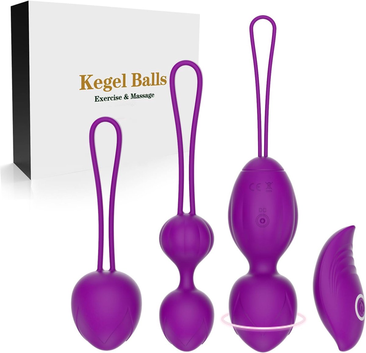 Pelvische vloerballen trainingsballen - siliconen oefenballen - 2-in-1 set - verbeter je bekkenbodemcontrole - ShopVlot