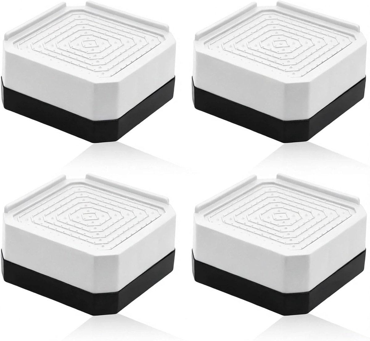 Meubelverhogers 4 cm - Stapelbare bedverhogers - L-vormig ontwerp - Verhoog je meubels voor meer comfort - SnelShoppen