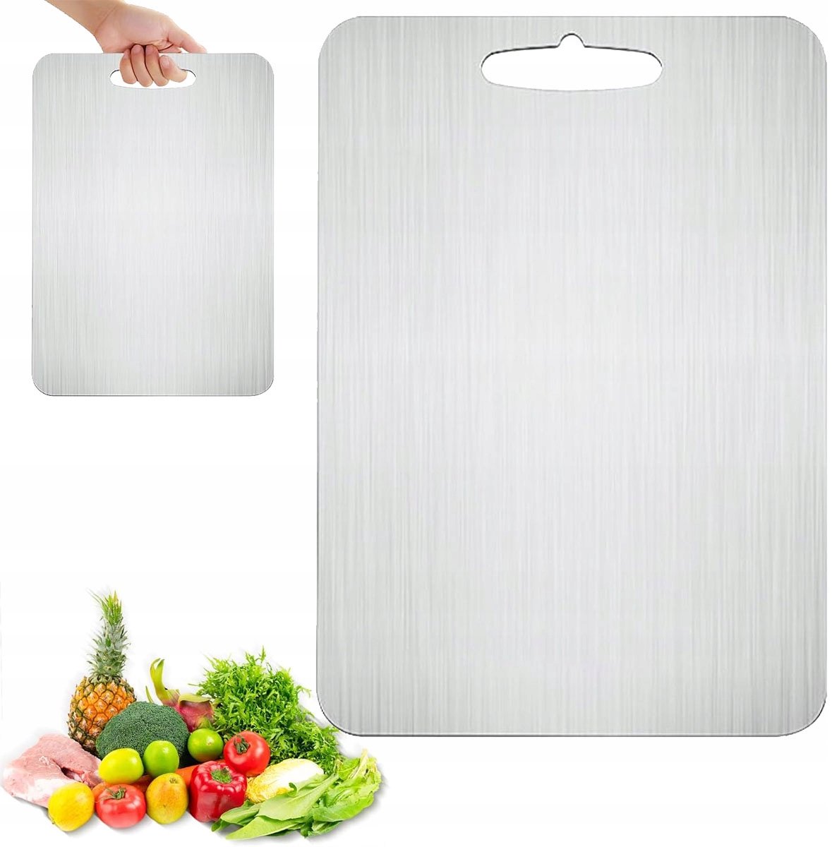 Merkloze RVS Snijplank 29x20cm - Duurzaam en Hygiënisch