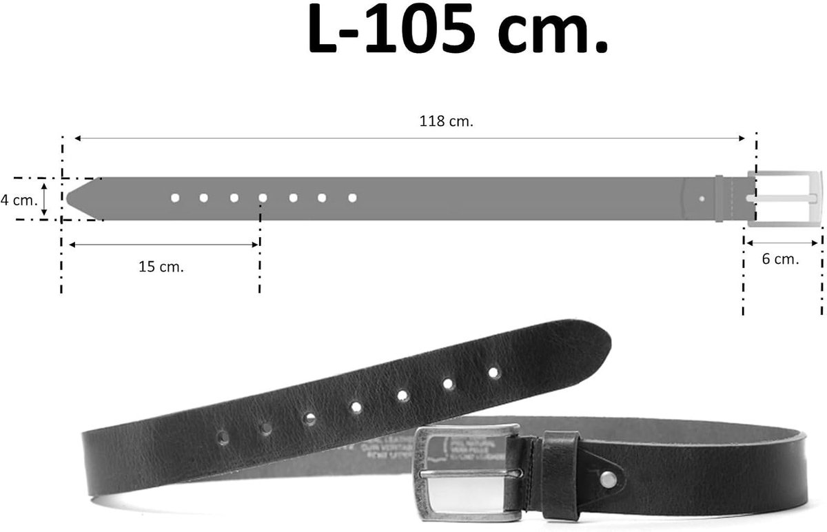 Belt heren/dames - Leer - Tijdloos design - Perfect voor elke outfit - SnelShoppen