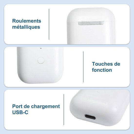 Oplaadcase voor AirPods Pro 1/2, draadloze oplaadcase, compatibel met AirPods, vervangende oplaadcase met koppelingsknop (zonder hoofdtelefoon) (Airpods Pro 1/2) — afbeelding 2