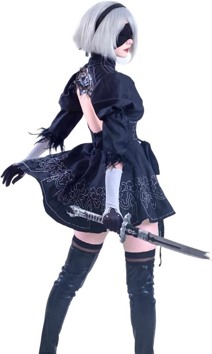 2B Nier Automata cosplay kostuum voor dames, perfect voor comic-con, fotoshoots en feestjes