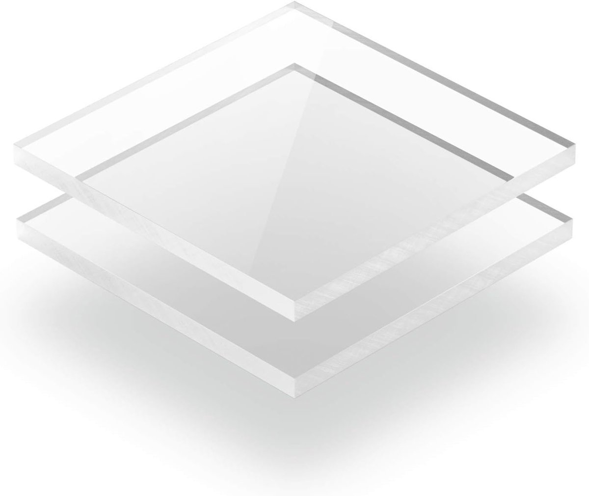 Plaat 3 mm - in afmetingen 10x10 cm tot en met 155x305 cm.