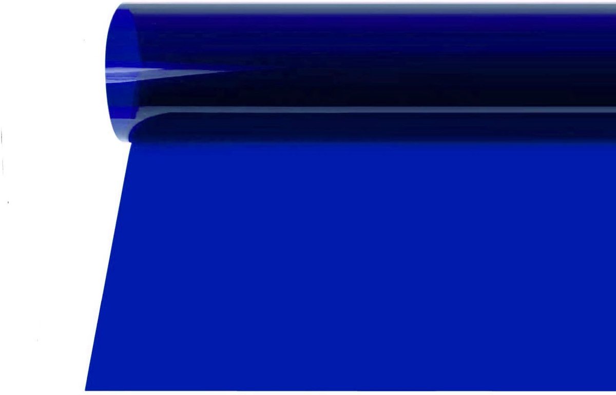 Kleurfilterfolie, 40 x 50 cm, Professionele Transparante | Kleurcorrectie, Verlichting, Kleurfolies voor Foto Studio, Stroboscoop, Flits, Blauw