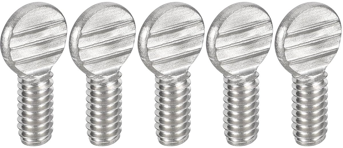 Duimschroeven 1/4-20 x 1/2 inch, 10 stuks roestvrij staal 304 volledige schroefdraad, roestbestendige verzinkte inbusschroeven