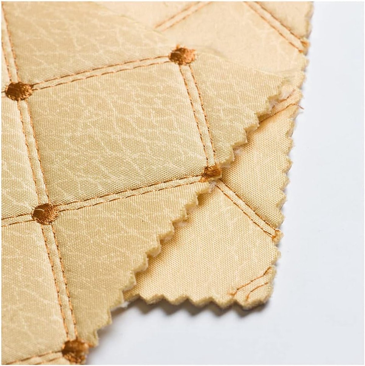 Leer Kunstleer Pvc Vinyl Bekleding Stof Leerdoek Materiaal Bekleding Auto Voering Voor Bekleding Faux Leder Auto Materiaal -Beige geel 1.5x10m