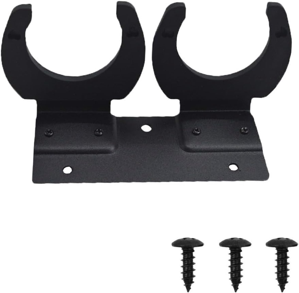 Houder, Draadloze Microfoon Muurmontage Stand Mic Clip Houder met Schroeven, Zwart