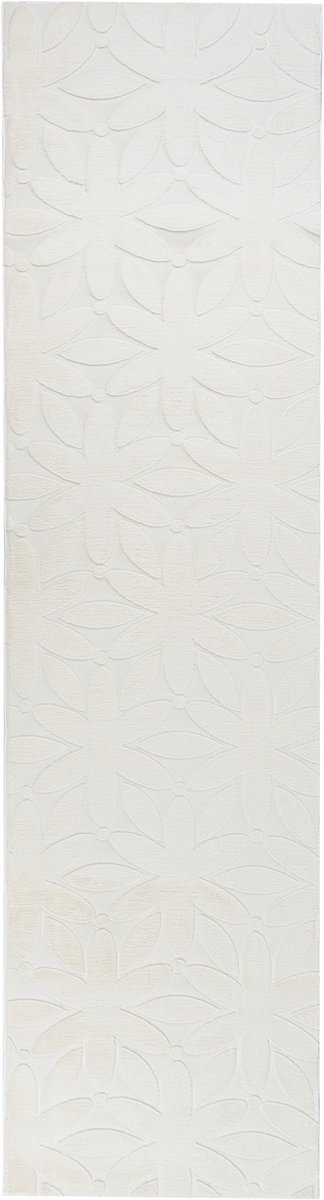 HOOD - Vloerkleed - Gebroken wit - 80 x 300 cm - Polyester