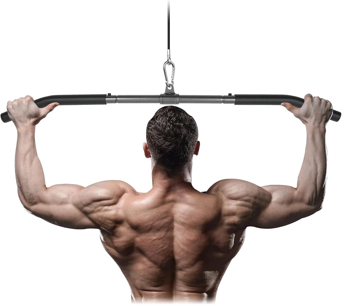 Pull Down Bar Met Swivel Joint - Afneembare Kabelmachine Bevestiging Voor Triceps Oefening En Spiertraining