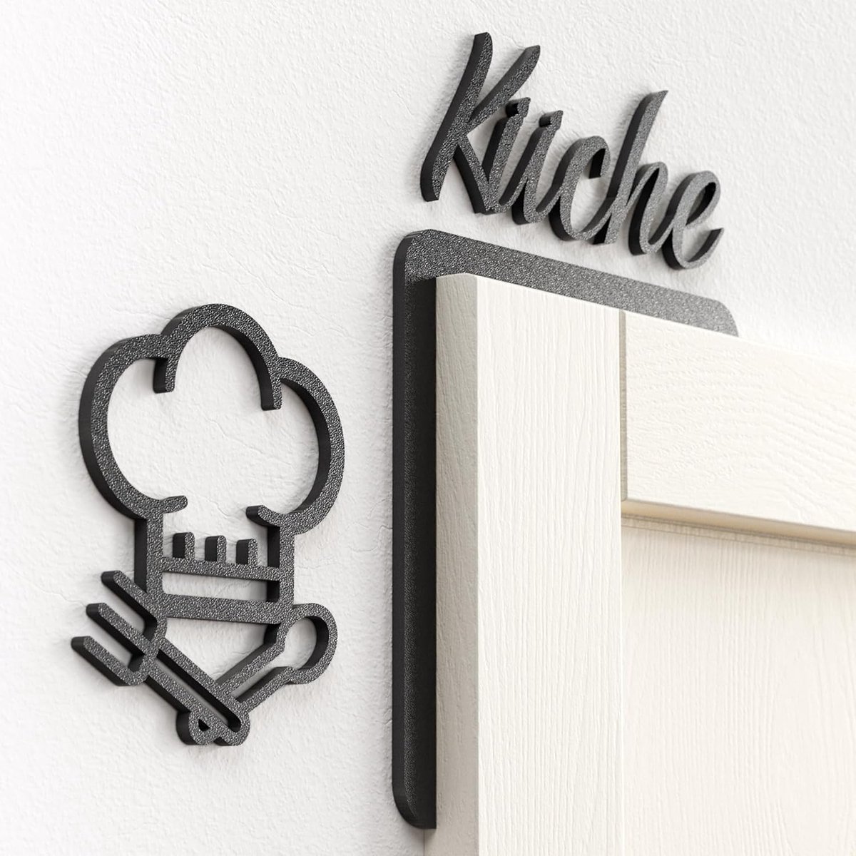 deurkozijnbord voor thuis, opschrift keuken, zelfklevend en duurzaam, wanddecoratie voor thuis en werkruimtes, decoratie voor badkamer, logeerkamer, keuken, kantoor enz.