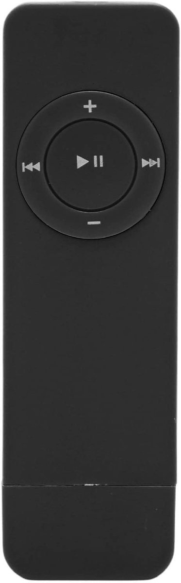 MP3-speler, 64G-geheugenkaart Maximaal 180mAh Batterij Lossless Gedecodeerd Geluid Mini Pocket-muziekspeler voor Studenten Die op Reis Gaan(zwart)