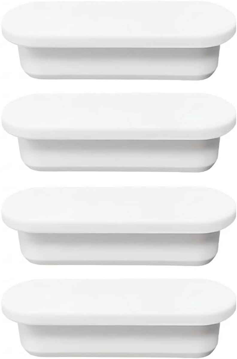 Sink overflow cap 4PCS - rubber - voor ovale wastafel - voorkomt wateroverlast - ShopVlot