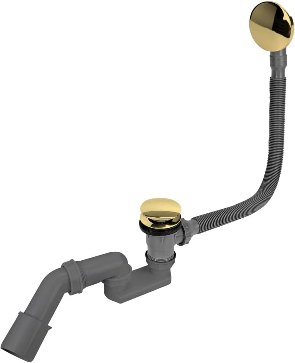 Badafvoer - Flexibele sifon - Gouden afwerking - Eenvoudige installatie - ShopVlot