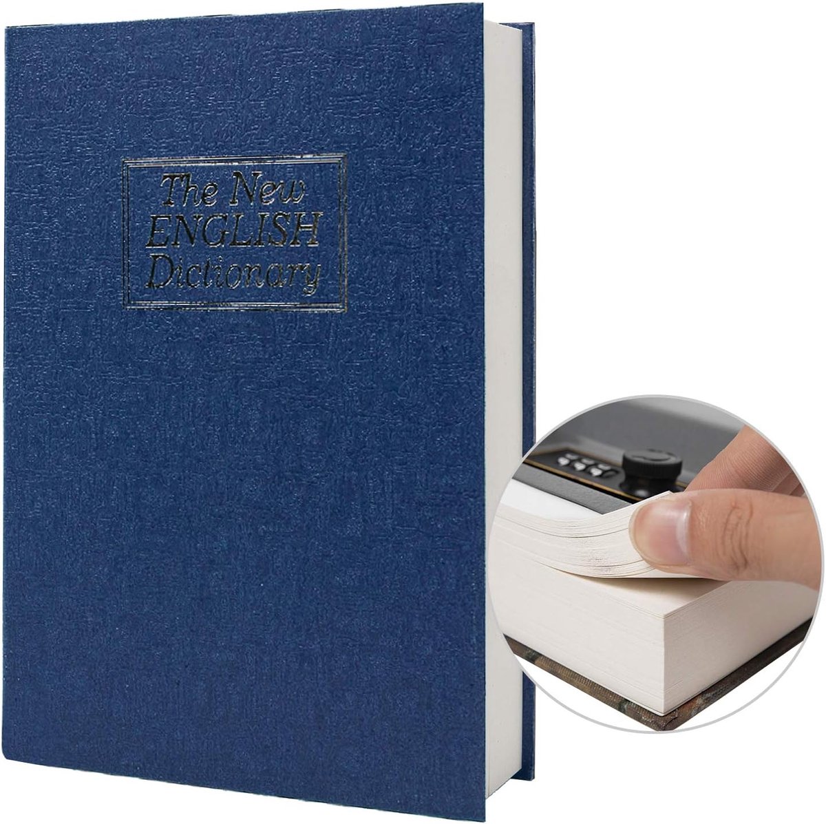 Papieren transferboek met verborgen compartiment - Sleutel- en cijferslot - Veilig voor sieraden en geld - ShopVlot