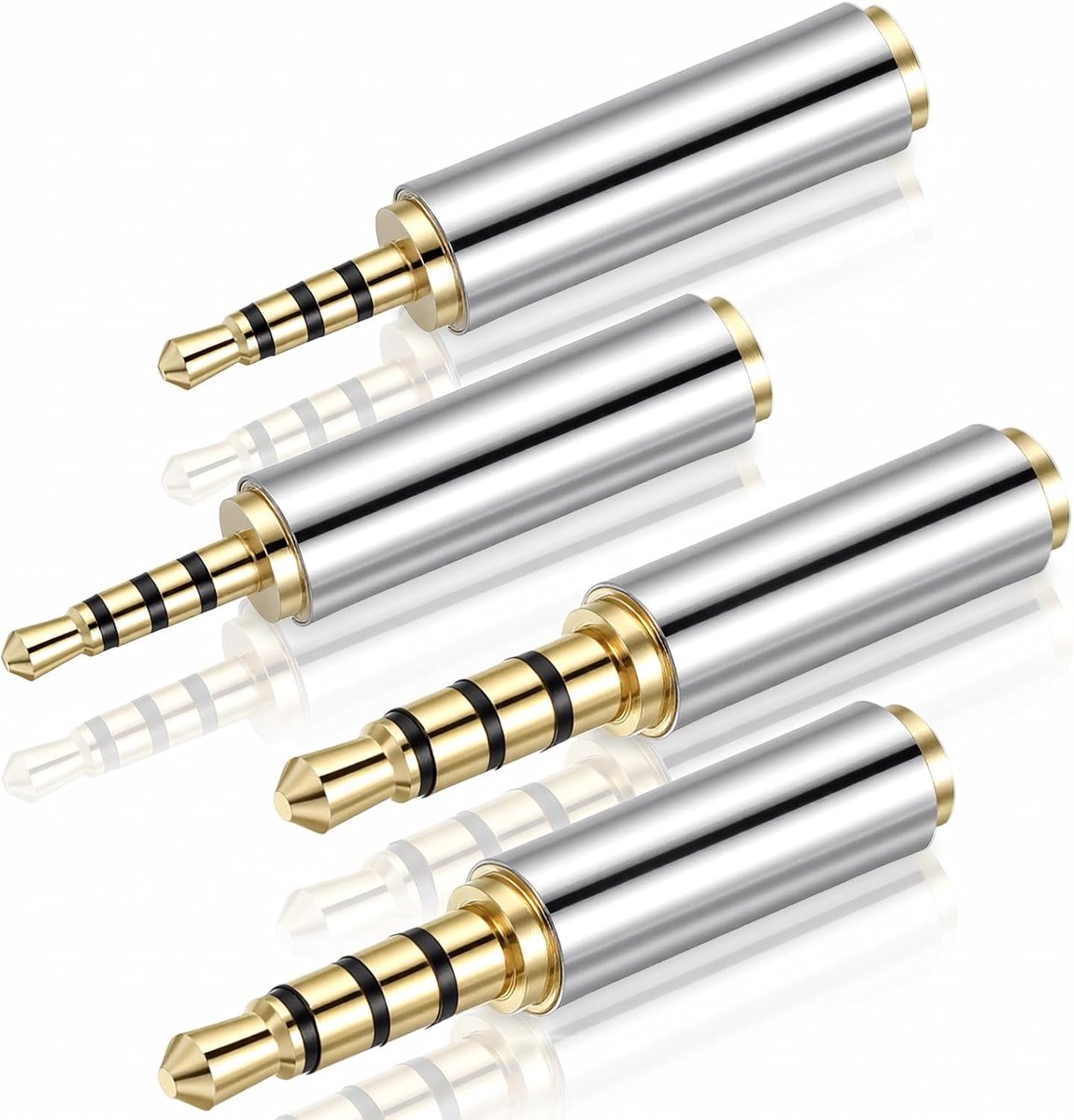 Jack-adapter 2,5 mm naar 3,5 mm - audio-adapterset - legering - verbind verschillende apparaten - ShopVlot