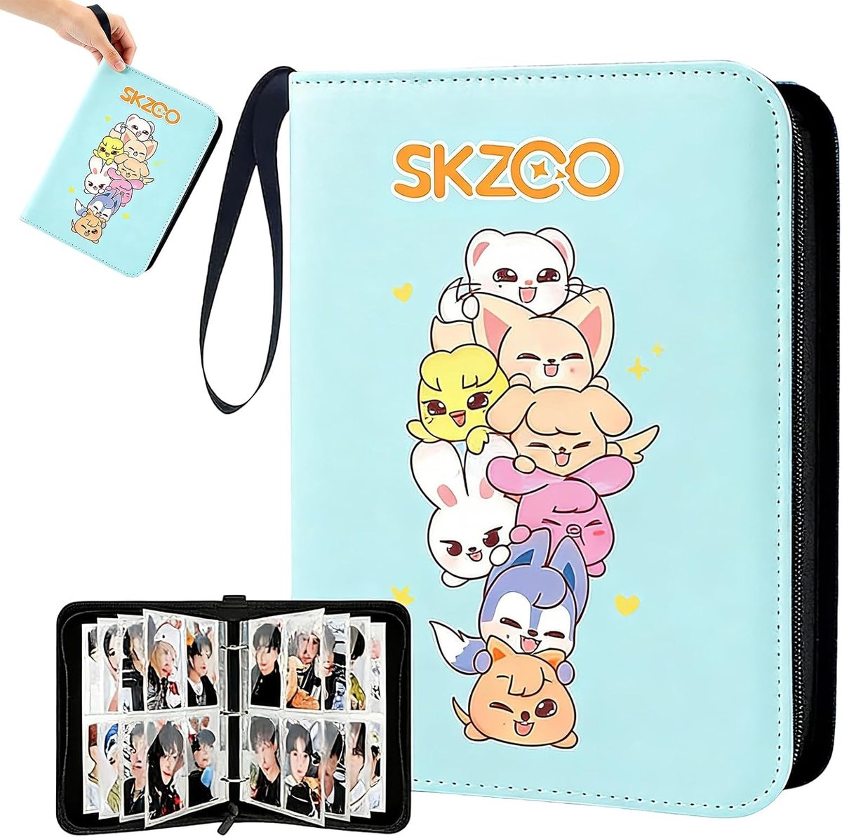 Foto kaarthouder 400 compartimenten - K-Pop album - Stray Kids cartoon design - ideaal voor verzamelaars - ShopVlot