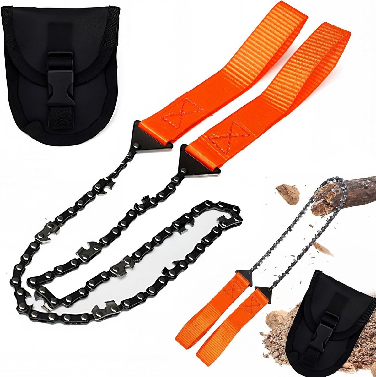 Overlevingshandzaag 65 cm - Vouwbare campingzaag - 33 scherpe tanden - Ideaal voor outdoor avonturen - ShopVlot