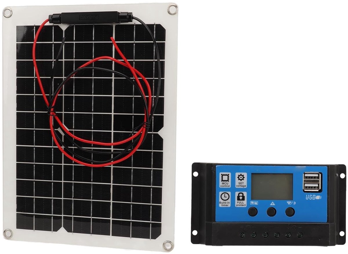 Zonnepanelen 300W DC 12V 24V - Hoge efficiëntie - IP67 waterdicht - Ideaal voor motorhome - ShopVlot