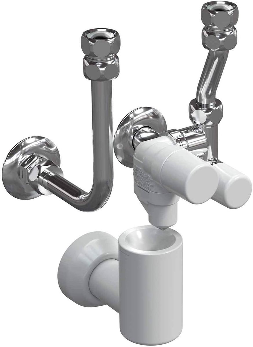Veiligheidsgroep DN 15 - Chroom - 6 bar instelling - Voor drinkwaterverwarmers tot 200 liter - ShopVlot