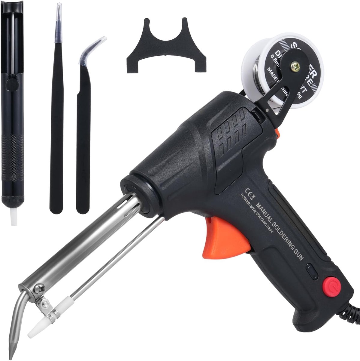 Soldeerbout Kit 60W - Bedraad Soldeerdraad - Eénhandige bediening - Ideaal voor elektronica - ShopVlot