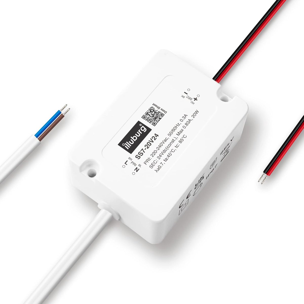 LED Transformer 24V 20W - Waterdicht IP67 - Flikkervrij - Geschikt voor LED verlichting - ShopVlot