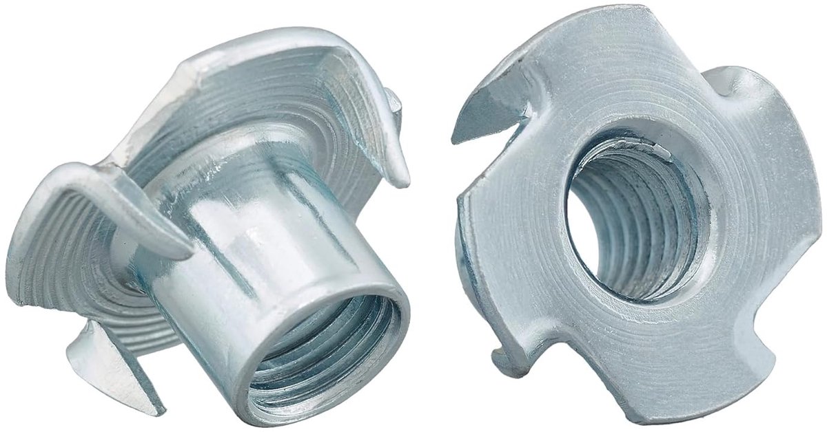 Impactmoeren M5 x 8 mm - gegalvaniseerd staal - 4 impactpunten - ideaal voor meubelconstructie - ShopVlot