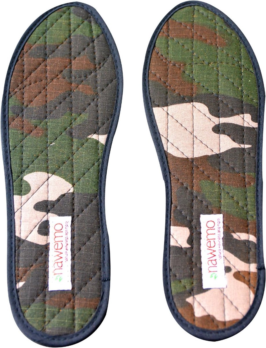 Cinnamon zolen camouflage - multicolour - tegen voetgeur - voor aangenaam droge en warme voeten - ShopVlot