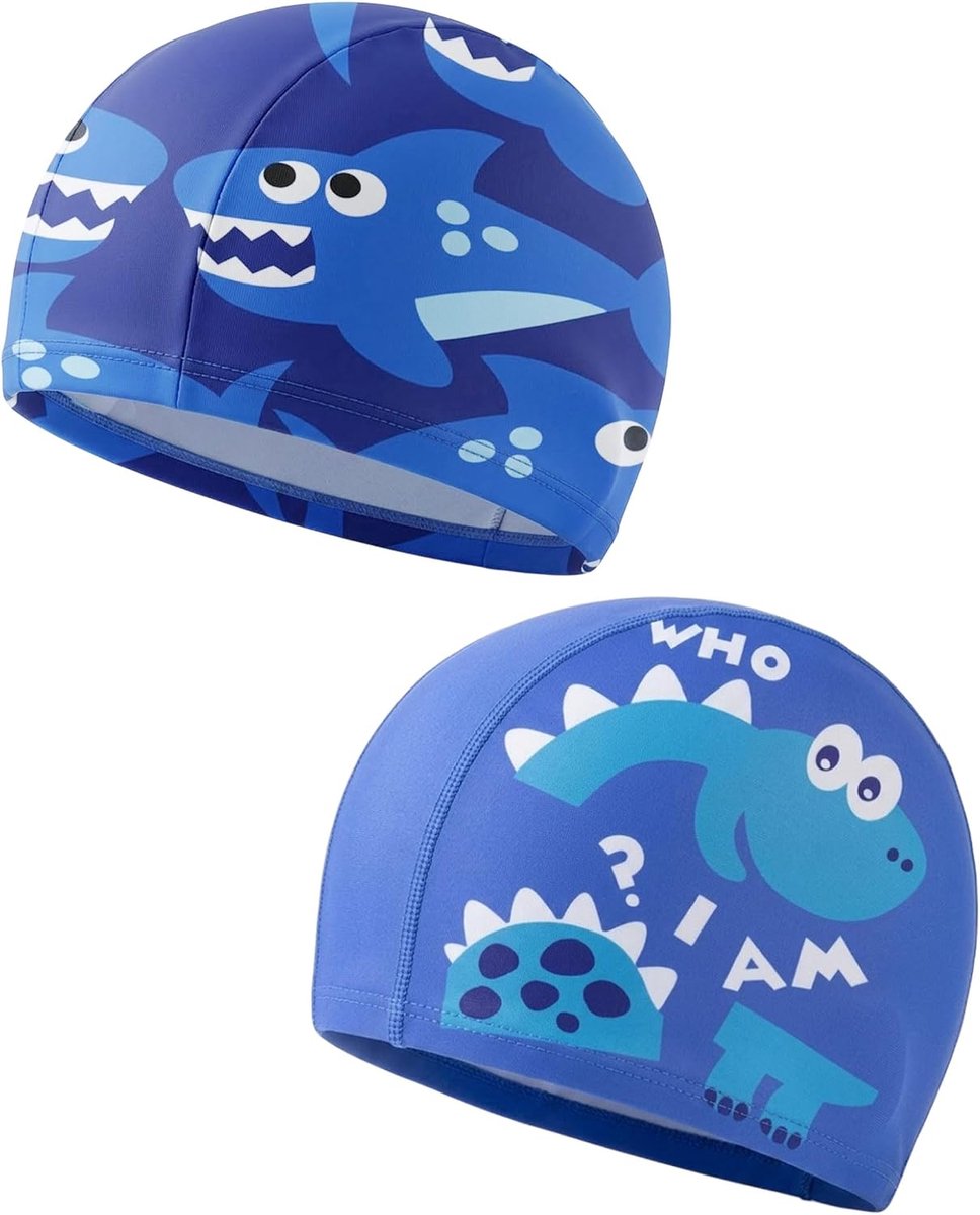 Kinderbadkap 2 stuks - waterdicht - elastisch - gehoorbescherming voor kinderen 6-10 jaar - SnelShoppen
