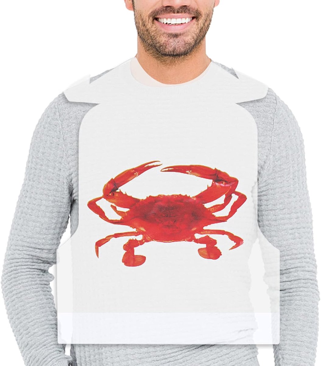 Lobster bibs 25/50 stuks - 23" wegwerp plastic - grappige schorten - ideaal voor zeevruchten feest - SnelShoppen