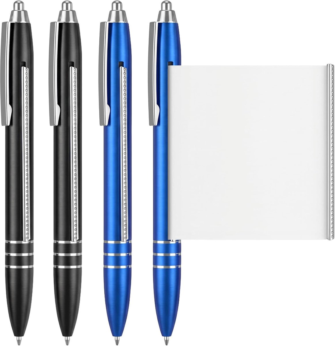 Balpennen met spiekbriefje, spiekpen | Spiekbriefje voor balpennen, intrekbare vullingen, blauw/zwart, voor afstuderen, kantoor, school, Kerstmis, verjaardagscadeau