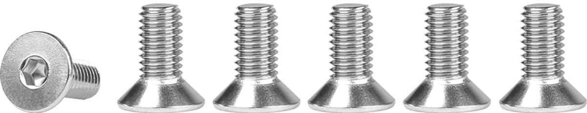 kopschroeven, roestvrij staal, M3 x 8 mm, 100 stuks, 304 roestvrijstalen schroeven, verzonken kop, DIN 7991, A2 V2A, binnenzeskant verzonken schroeven, volledige schroefdraad