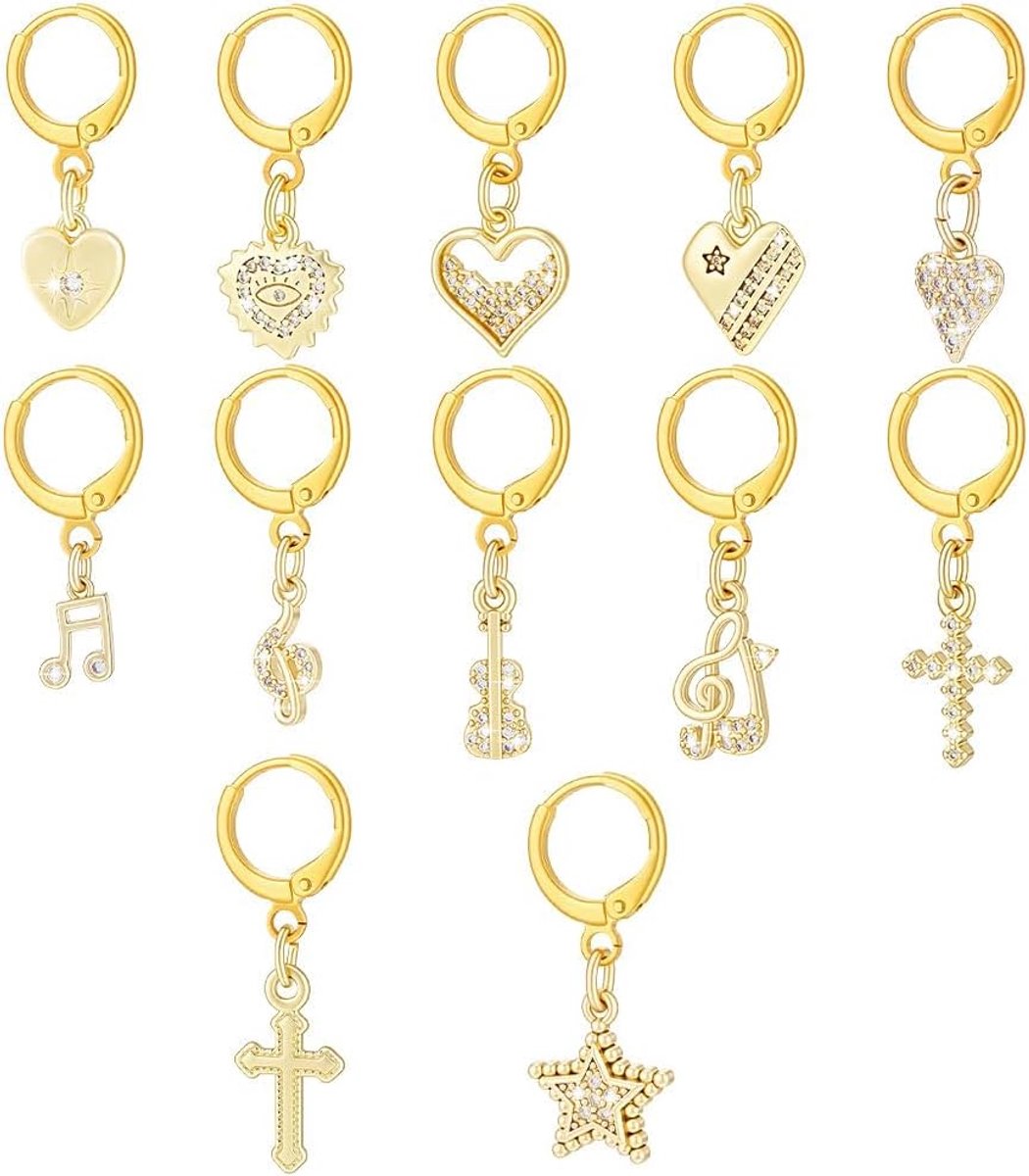 Bedels, kubische zirkonia, schoenbedel, 24 ~ 32 mm, hart, kruis, muziek, schoenen, decoratie, hanger voor sneakers, canvas, schoenen, laarzen, tassen
