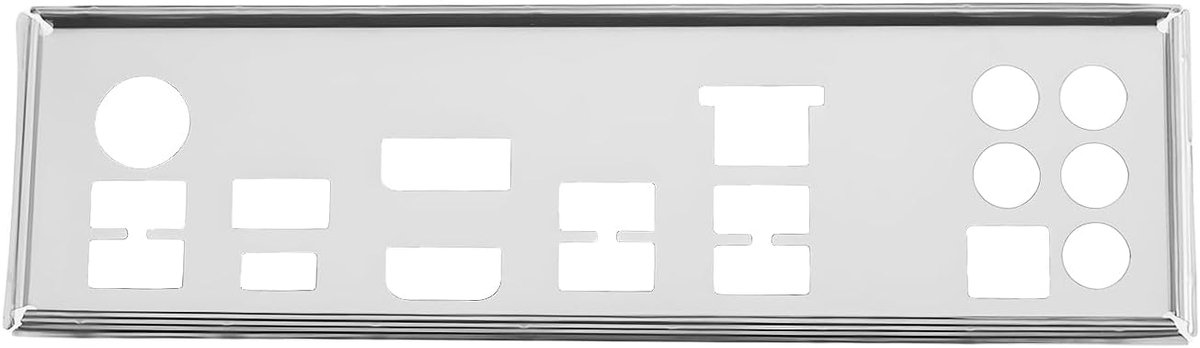 1Pc Computer Case Baffle IO Baffle Compatibel met ASUS Prime Z390-A Zilver