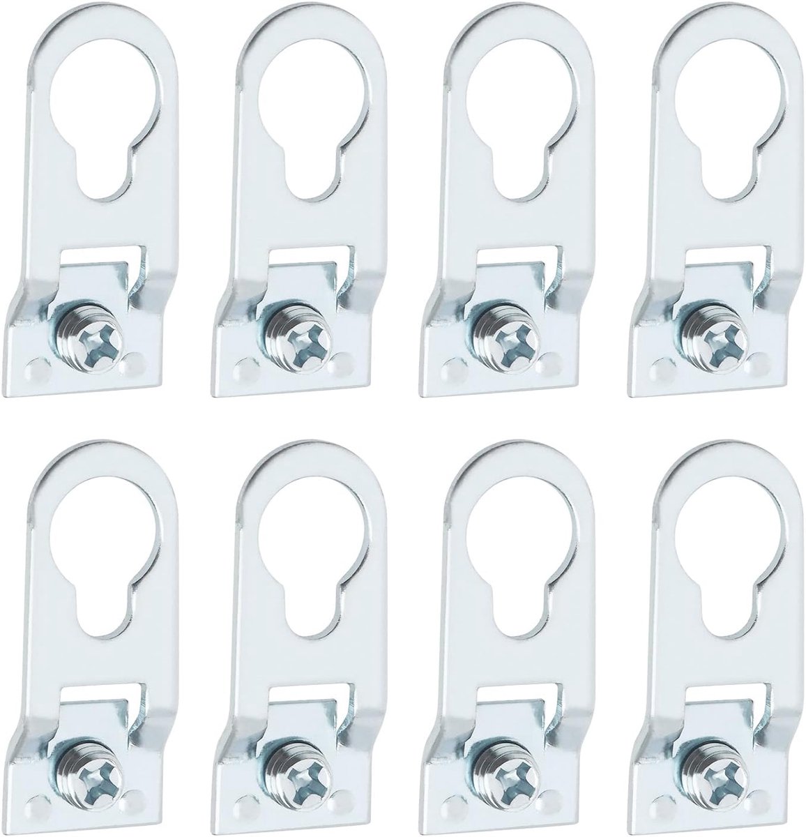 Store 60 STKS Fotolijst Haak 35x15mm Fotolijst Hanger Aluminium Opknoping Haak D Ring Fotolijst Hanger voor Kanaal Breedte 12mm Fotolijst