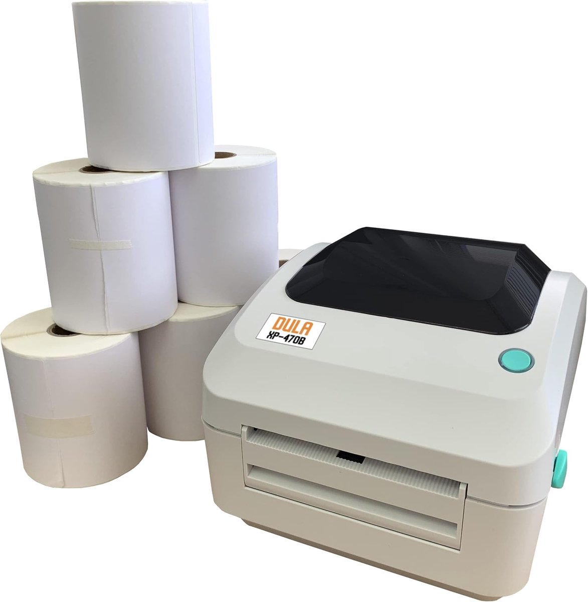 Labelprinter A6 - USB en LAN - Compleet met 6 rollen verzendetiketten - Perfect voor verzending - SnelShoppen