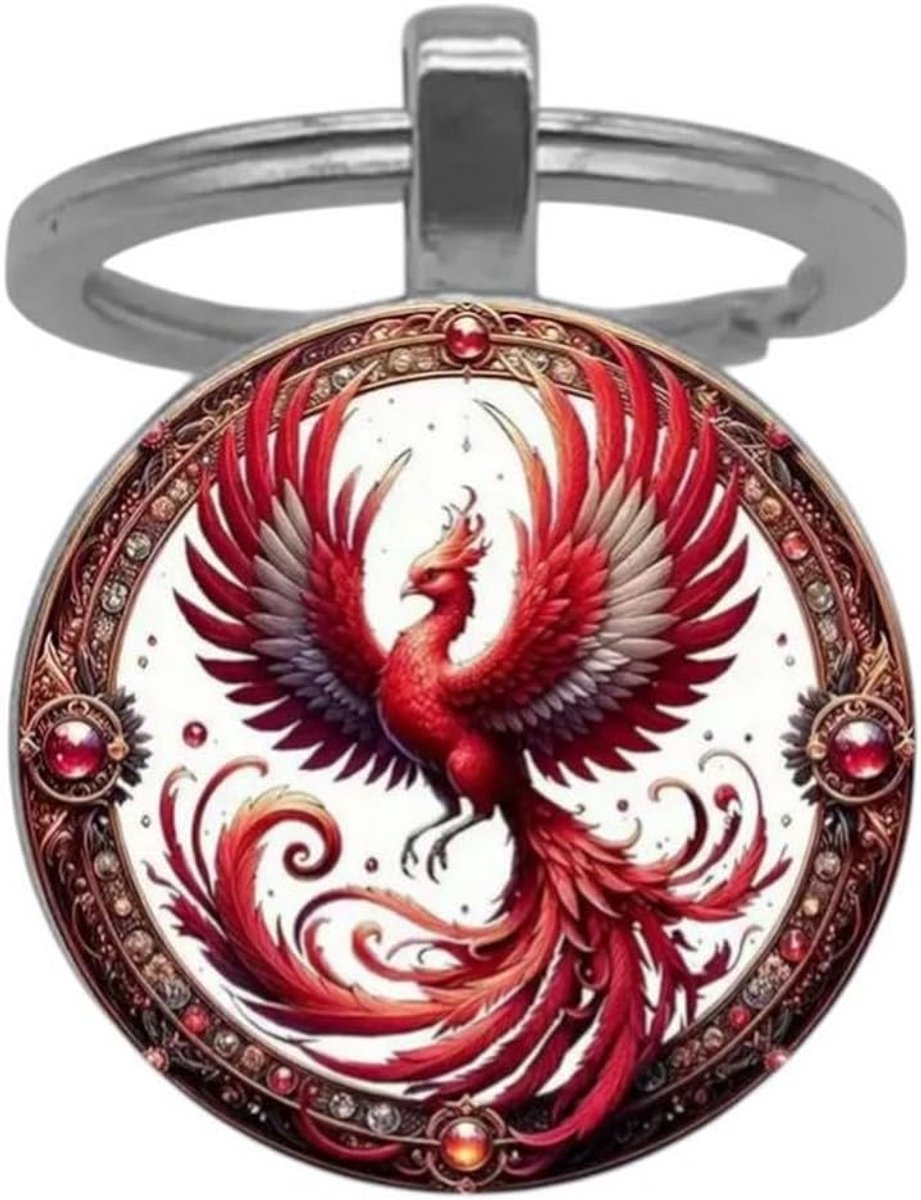 Mythische vogel Phoenix cabochon tas sieraden.
